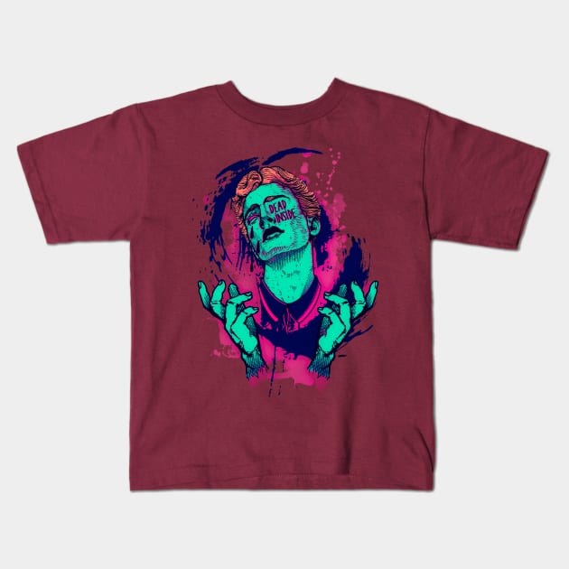 Dead inside Kids T-Shirt by AmurArt